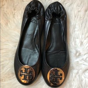 Black Tory Burch Flats